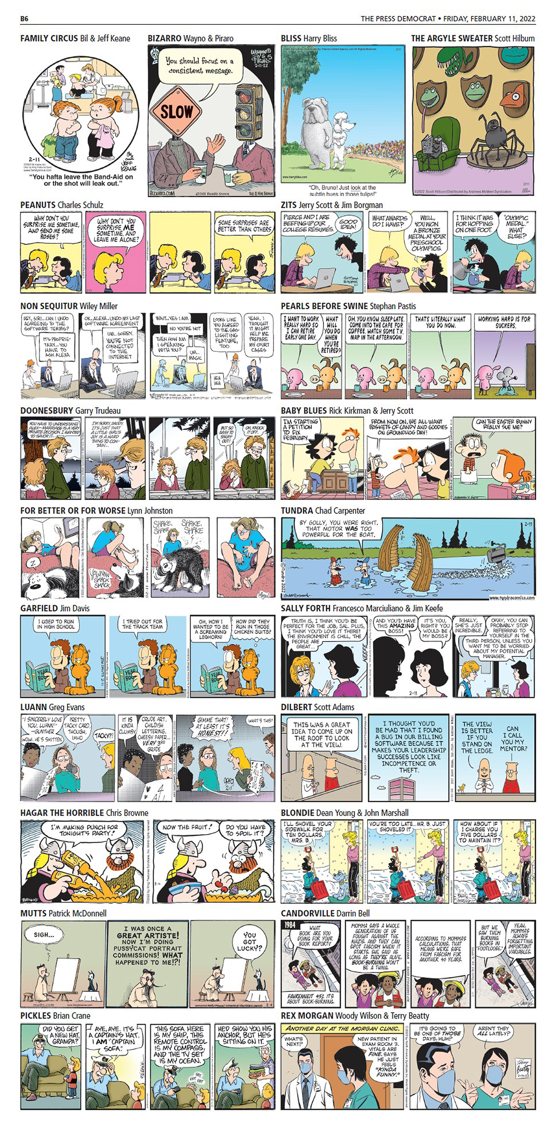 Tell us - Which are your favorite comic strips in The Press Democrat?